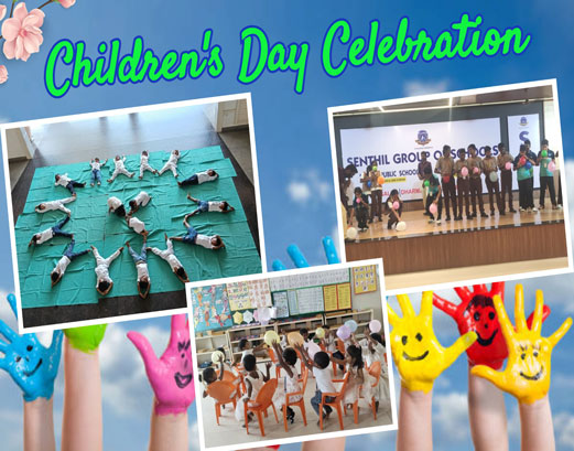 Children's Day was celebrated with great joy and enthusiasm for the students of Montessori and Classes IX and X.