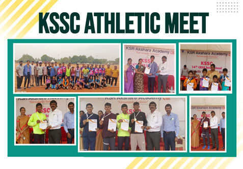 Our school children Under - 10, 12, 14, 17 & 19 Boys & Girls Athletic meet participated in KSSC ATHLETIC MEET, held at KSR AKSHARA ACADEMY, TIRUCHENGODE.